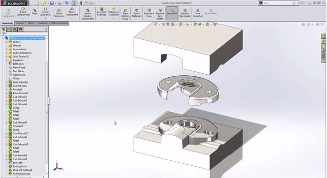 Những công cụ thiết kế khuôn trong SolidWorks